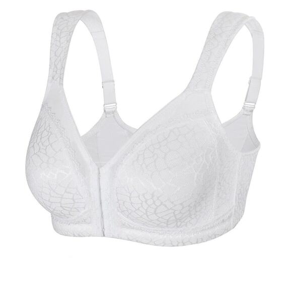 Women's Front Closure Posture Bra Wireless Back Full Coverage Bra 38B - Picture 6 of 7